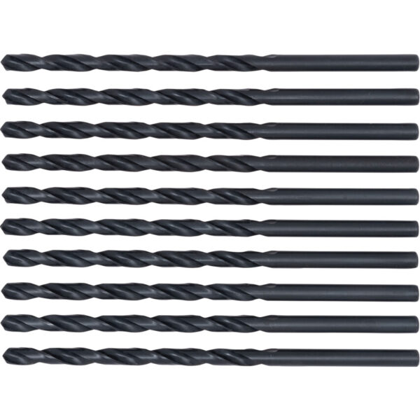 L100, Long Series Drill, 6mm, Long Series, Straight Shank, High Speed Steel, Steam Tempered