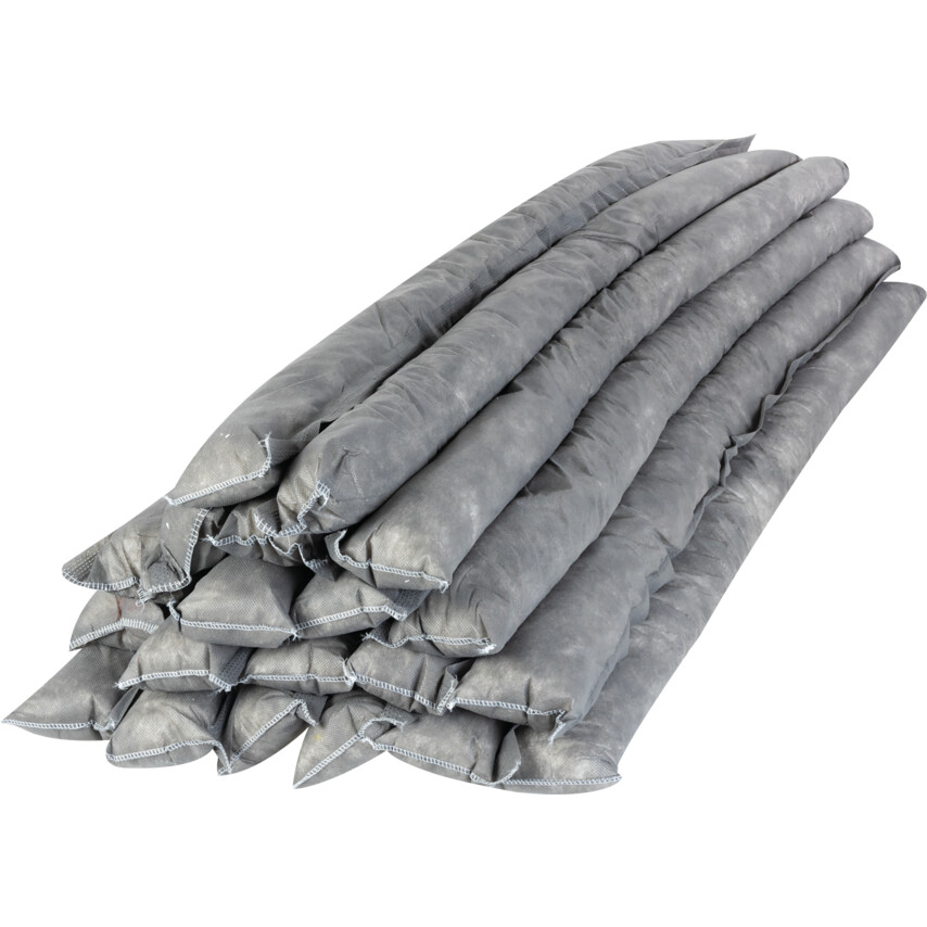 sol7421000a Maintenance Absorbent Sock, 100L Absorbent Capacity Per Pack, 1200mm, Pack of 20 - Image 1