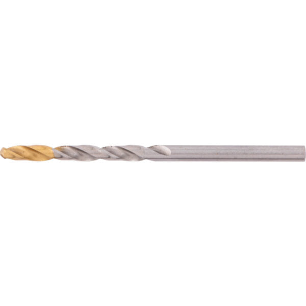 Jobber Drill, 3.7mm, Normal Helix, High Speed Steel, TiN