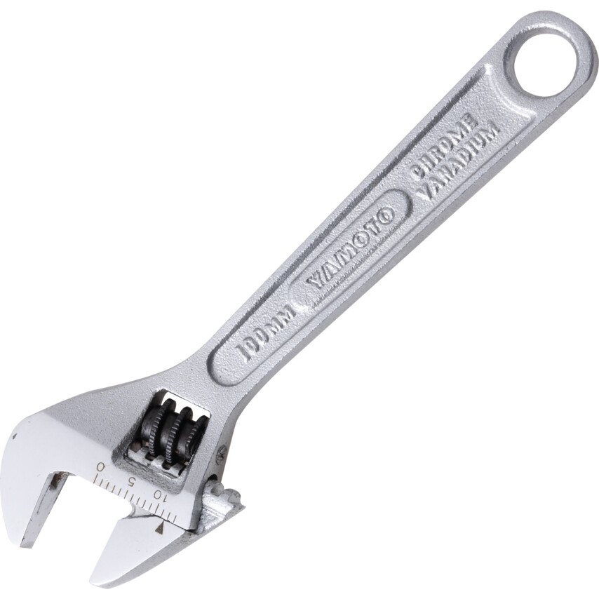 ymt5013040k Adjustable Spanner, Chrome Vanadium Steel, 4in./100mm Length, 15mm Jaw Capacity - Image 1