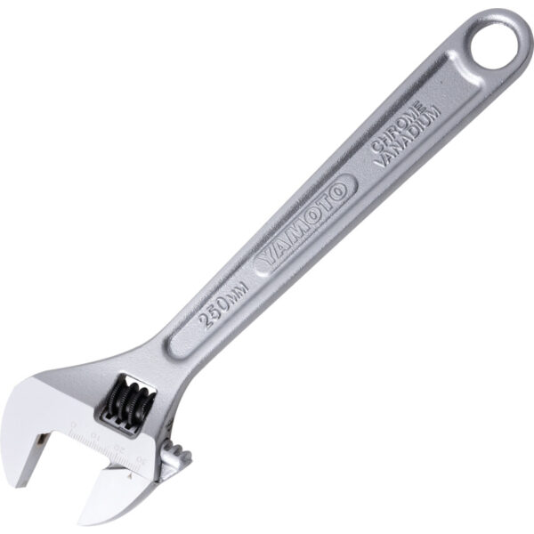 Adjustable Spanner, Chrome Vanadium Steel, 10in./250mm Length, 30mm Jaw Capacity