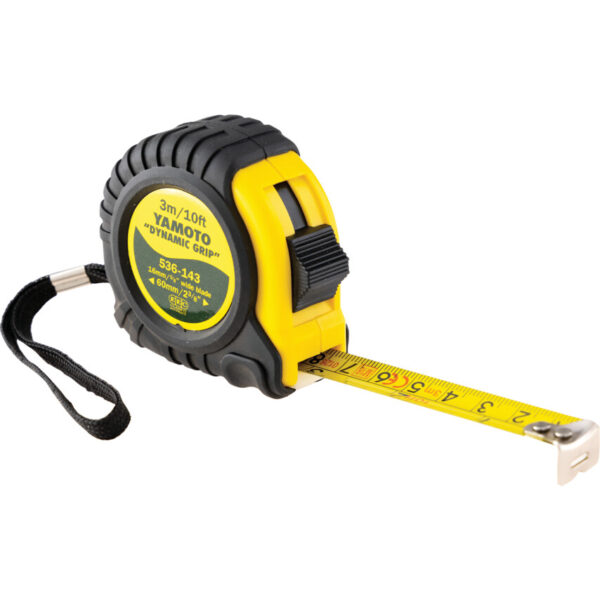 Dynamic Grip, 3m / 10ft, Heavy Duty Tape Measure, Metric and Imperial, Class II