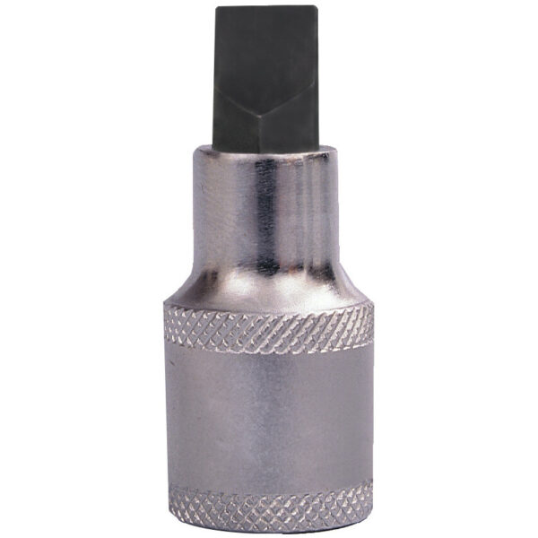 1/2in. Drive, Standard Screwdriver Bit Socket, 10mm, Metric, Polished Finish