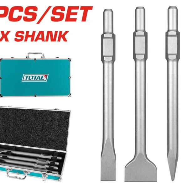 TAC0304375 4 Pcs SDS Hex Chisel