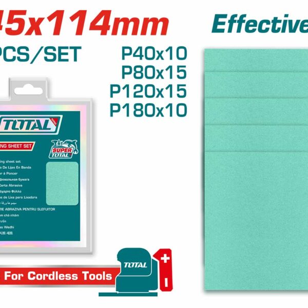 TAC145115 50 Pcs Sanding Sheet Set