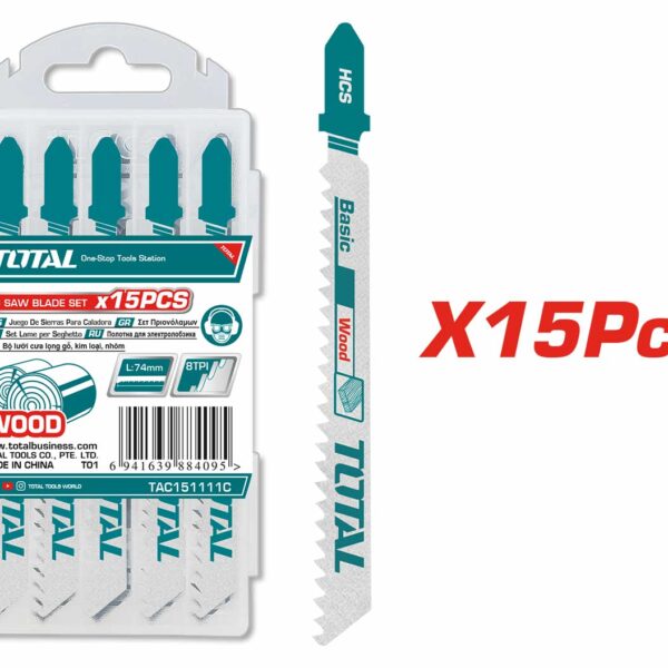 TAC151111C 15 Pcs Jig Saw Blade Set