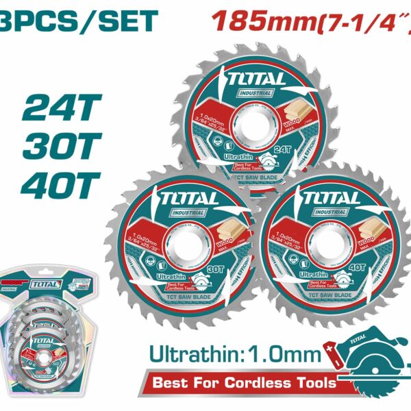 TAC236185 3 Pcs Ultra-thin TCT Saw Blade Set
