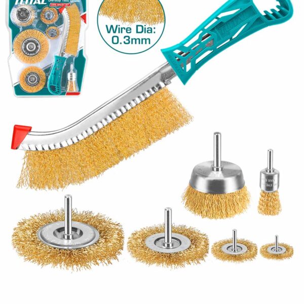 TAC310071 7 Pcs Wire Brush Set