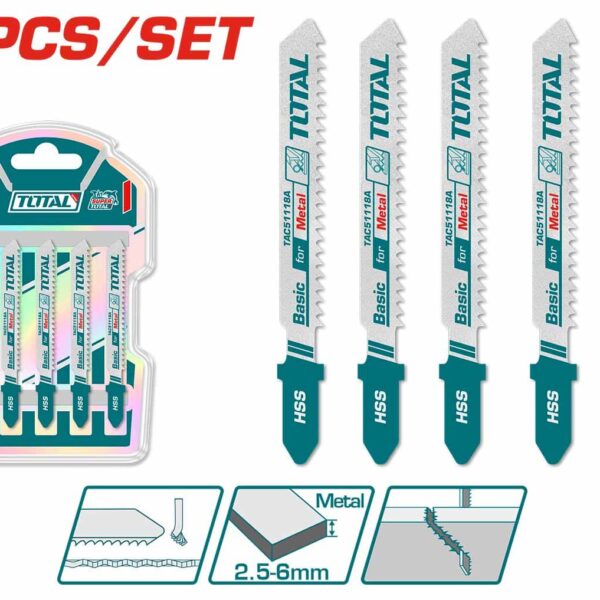 TAC51118A 5 Pcs Jig saw Blade for Metal