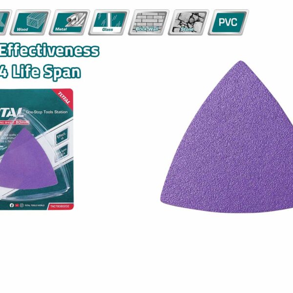 TAC78080202 20 Pcs Delta Sanding Sheets