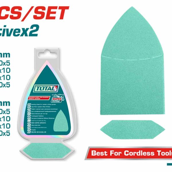 TAC938660 60 Pcs Sanding Sheet Set