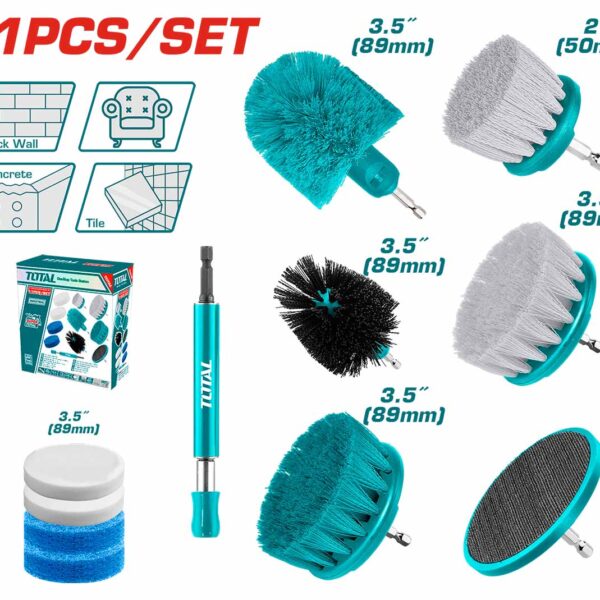 TACB1101 11 Pcs Cleaning Brush Set