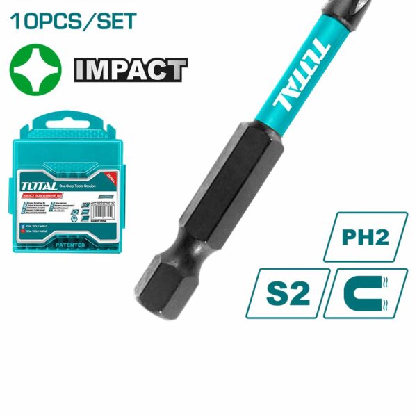 TACIM16PH223 10 Pcs Impact Screwdriver Bits