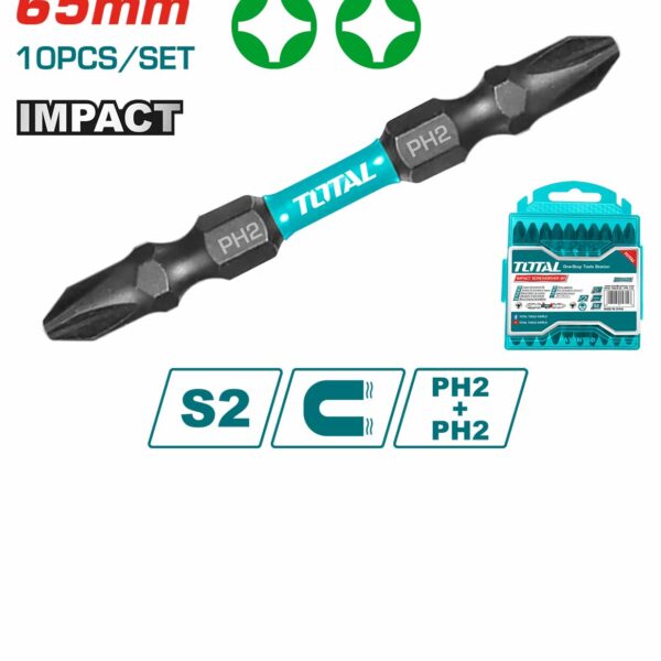 TACIM16PH233 10 Pcs Impact Screwdriver Bits