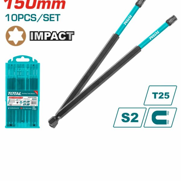 TACIM16T2563 10 Pcs Impact Screwdriver Bits