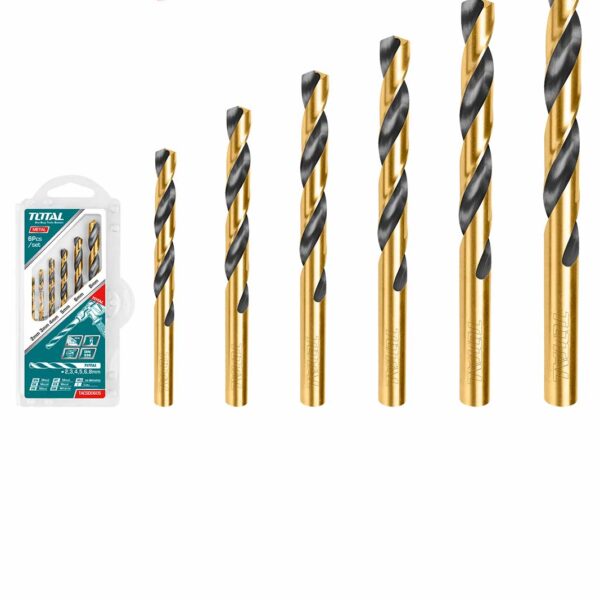 TACSD0605 6 Pcs HSS Twist Drill Bits Set