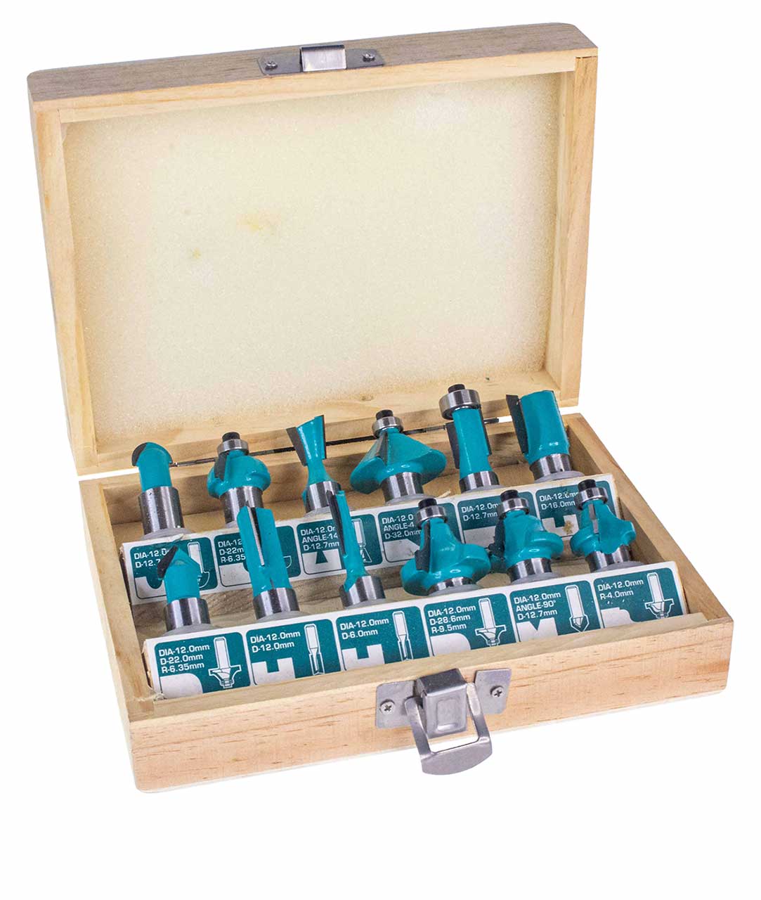 TACSR2121 TACSR2121 12 Pcs Router Bit Set - Image 1