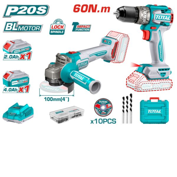 TCKLI2027310 Li-ion Cordless 2 Pcs Combo Kit