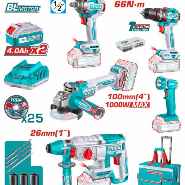 TCKLI20591 Li-ion 5 Pcs Industrial Combo Kit