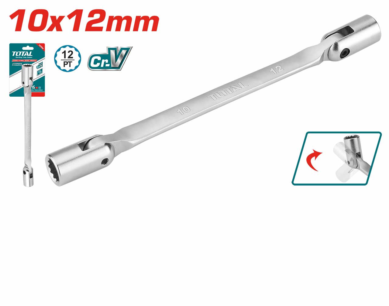 TDFSW10121 TDFSW10121 Double Flexible Socket Wrench - Image 1