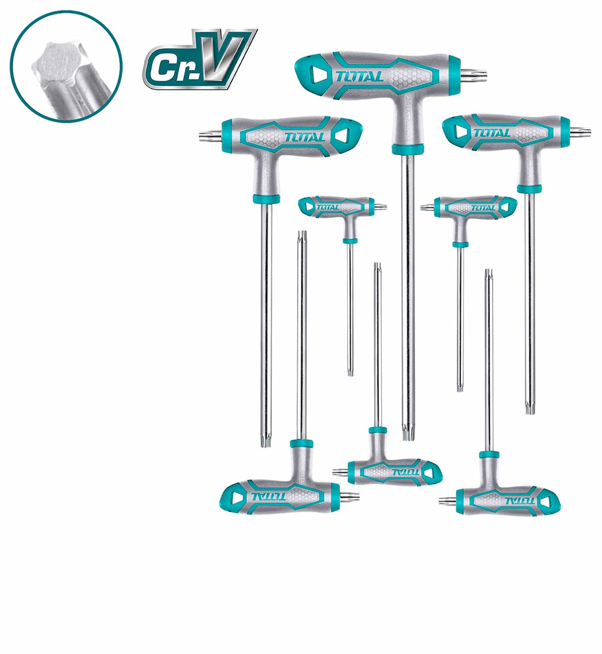 THHW8083-1 THHW8083 8 Pcs T-handle Torx Wrench Set - Image 1
