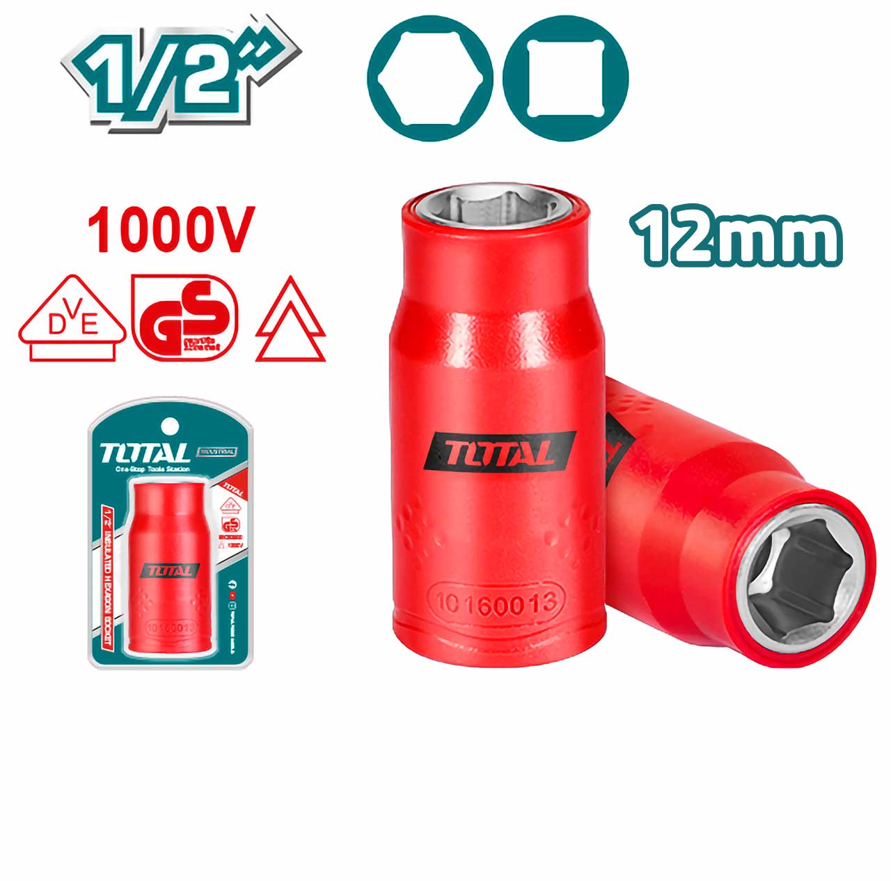 THIHAST12121 THIHAST12121 1/2″ Insulated Hexagon Socket - Image 1
