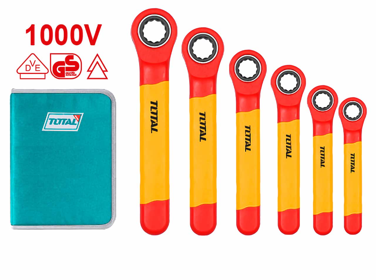 THKISPA0603 THKISPA0603 6 Pcs Insulated Ratchet Wrench Set - Image 1