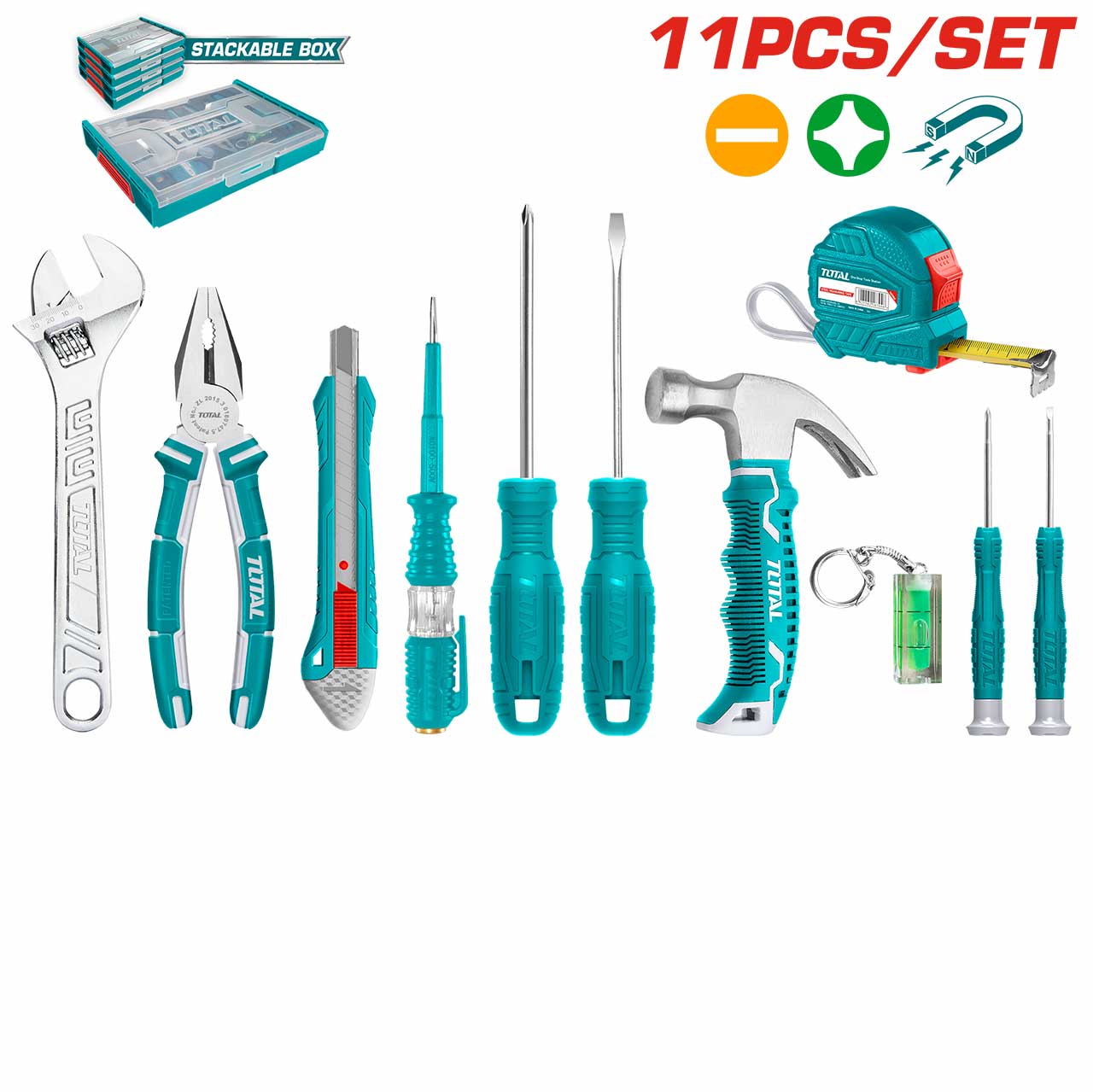 THKTV02H111 THKTV02H111 11 Pcs Household Tools Set - Image 1