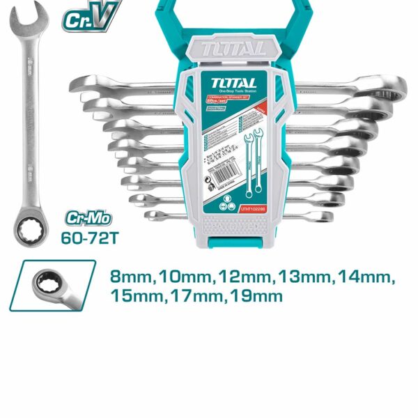 THT102RK086 8 Pcs Ratchet Spanner Set