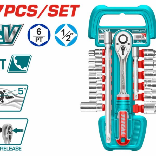 THT121171 17 Pcs 1/2″ Socket Set