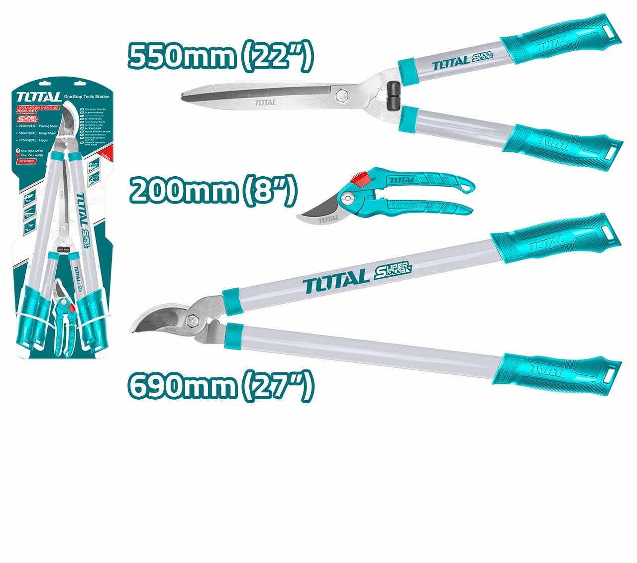 THT1578033 THT1578033 3 Pcs Garden Shears Set - Image 1