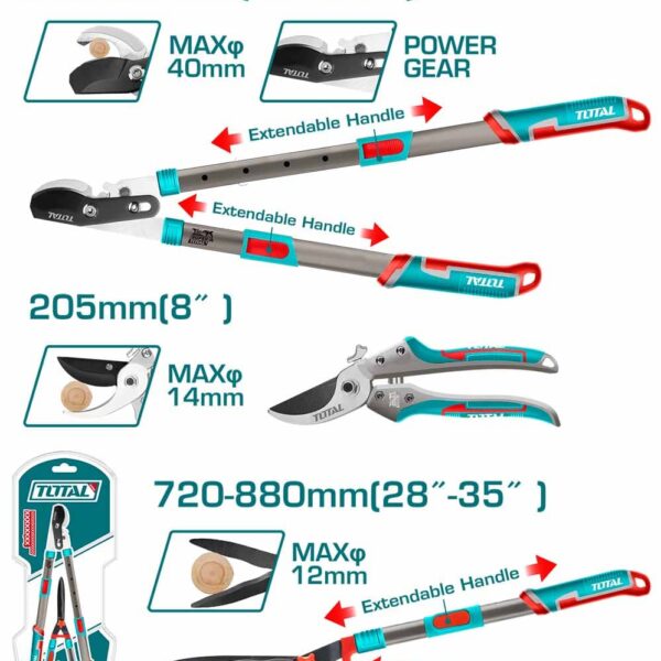 THT1593301 3 Pcs Garden Shears Set