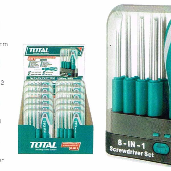 THT250906 9 Pcs Interchangeable Screwdriver Set