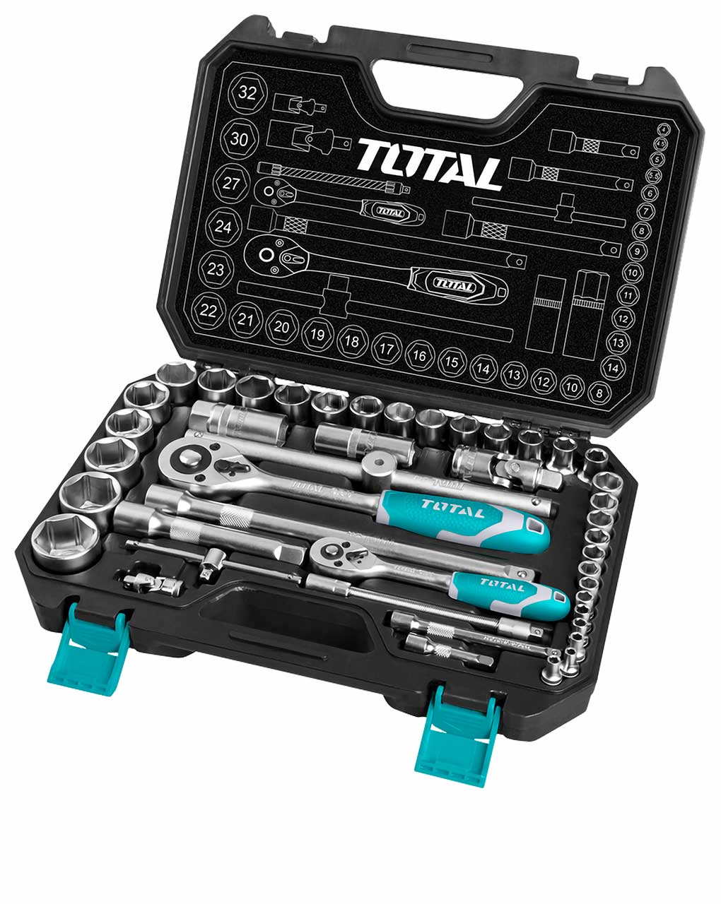 THT421441 THT421441 44 Pcs 1/4″ & 1/2″ Socket Set - Image 1