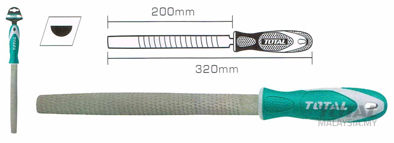 THT91686 THT91686 Half Round Wood File - Image 1