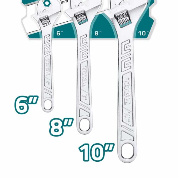 THTK1013 3 Pcs Adjustable Wrench Set