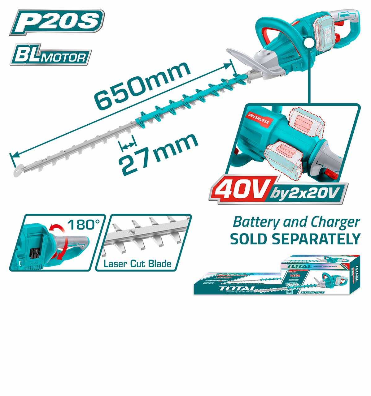 THTLI40028 THTLI40028 Li-ion Hedge Trimmer - Image 1