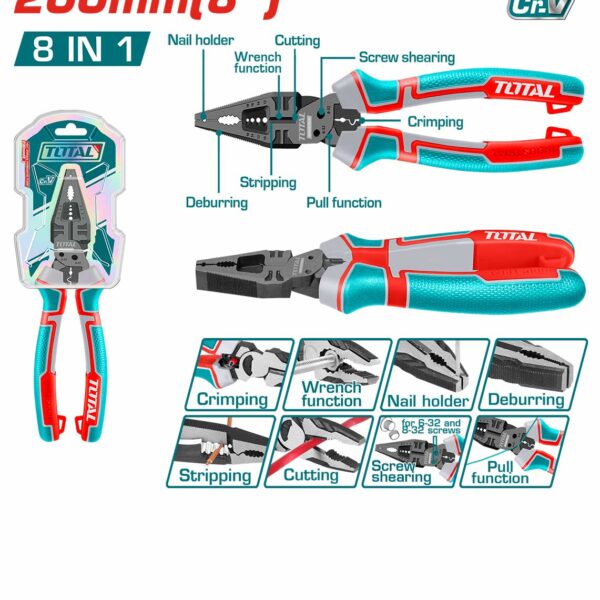 THTMF186 8-in-1 Multi-function Combination Pliers
