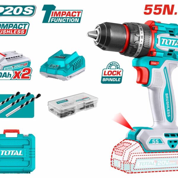 TIDLI20558 Compact Brushless Li-ion Impact Drill
