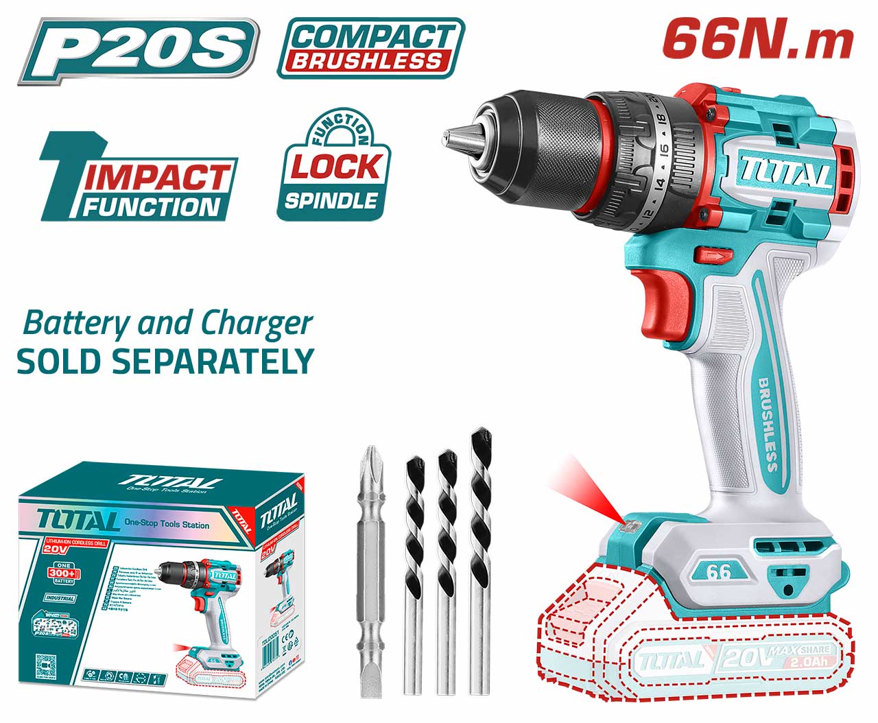 TIDLI206681 TIDLI206681 Li-ion Compact Impact Drill - Image 1