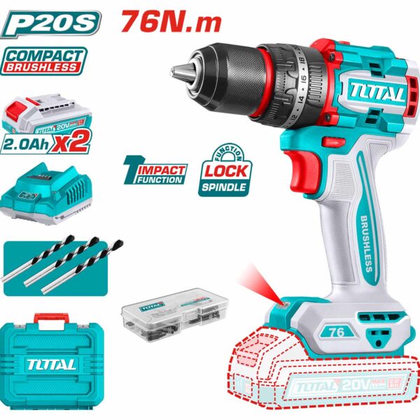 TIDLI20768 Li-ion Compact Brushless Impact Drill