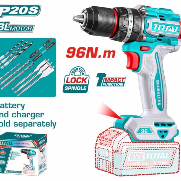 TIDLI209681 Li-ion Brushless Impact Drill