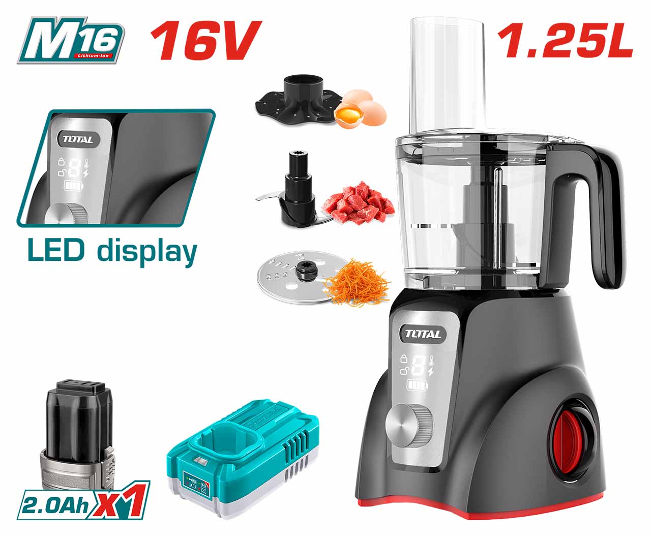 TMG027K TMG027K Li-ion Cordless Food Processor - Image 1