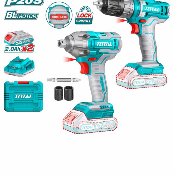TOSLI230702 Li-ion Cordless 2 Pcs Combo Kit