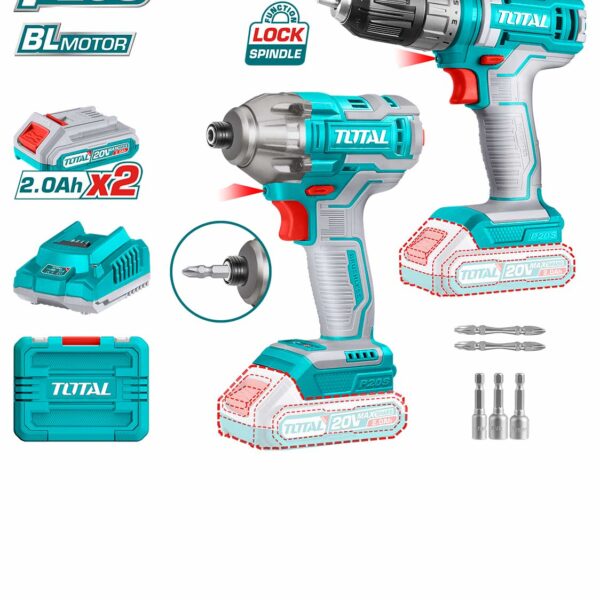 TOSLI230708 Li-ion Cordless 2 Pcs Combo Kit