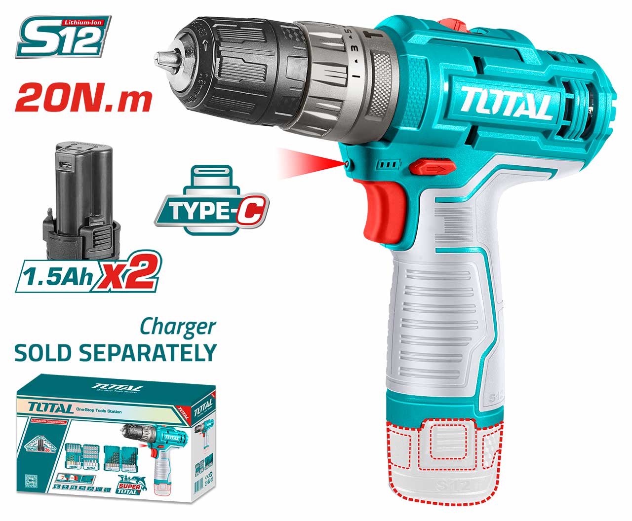TOSLI240467 TOSLI240467 Li-ion Impact Drill - Image 1