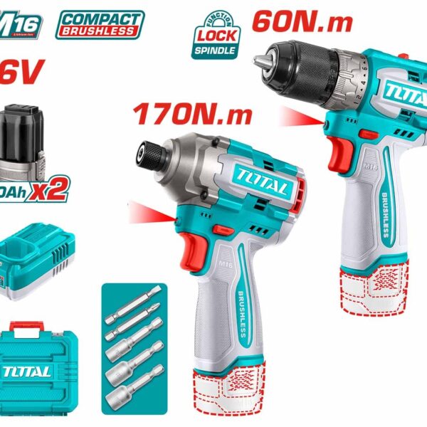 TOSLI240968 Li-ion 2 Pcs Combo Kit