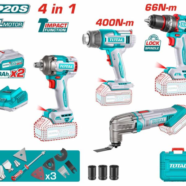 TOSLI240969 Li-ion 4 Pcs Combo Kit