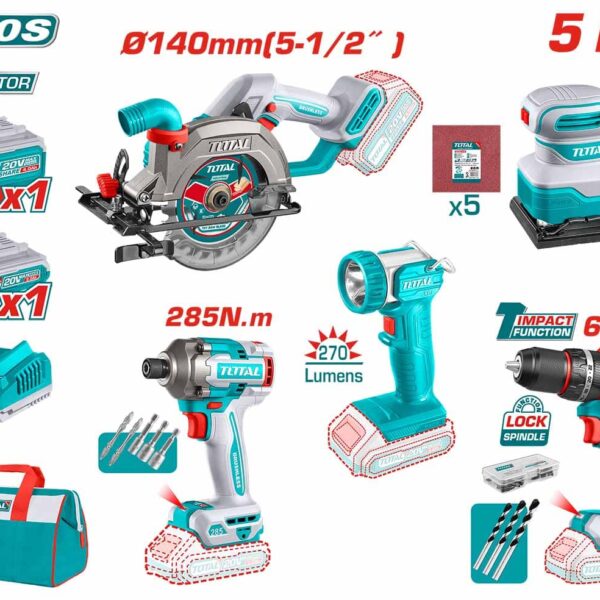 TOSLI241081 Li-ion 5 Pcs Combo Kit