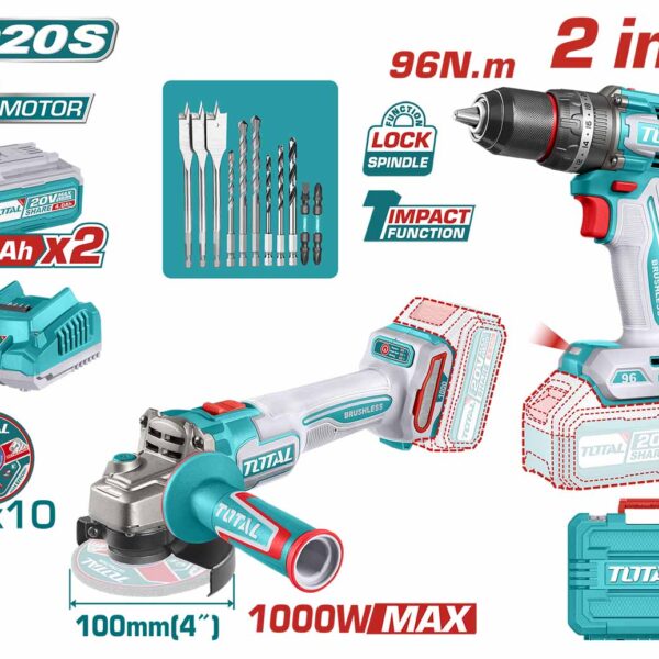 TOSLI24129810 Li-ion 2 Pcs Combo Kit